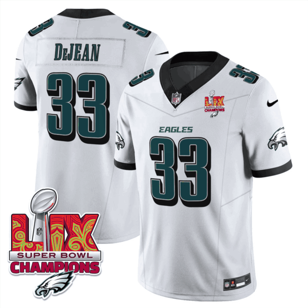 Men's Philadelphia Eagles Super Bowl LIX Champions Vapor Limited Jersey - All Stitched - Image 16
