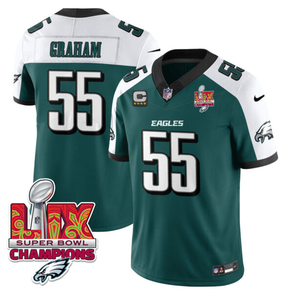 Men's Philadelphia Eagles Super Bowl LIX Champions Vapor Limited Jersey - All Stitched - Image 31