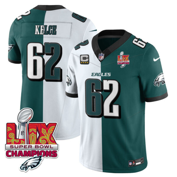 Men's Philadelphia Eagles Super Bowl LIX Champions Vapor Limited Jersey - All Stitched - Image 44