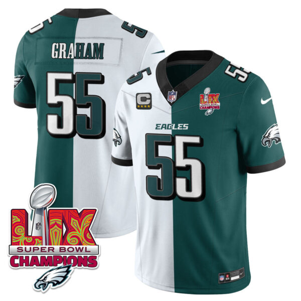 Men's Philadelphia Eagles Super Bowl LIX Champions Vapor Limited Jersey - All Stitched - Image 47