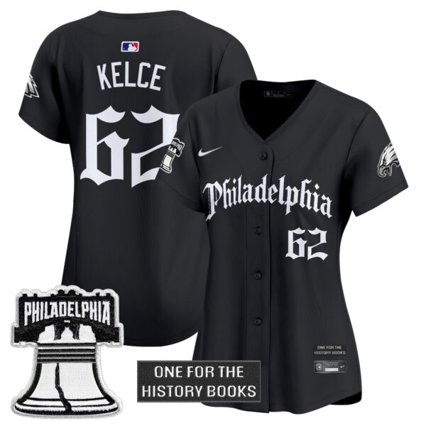 Women's Philadelphia Eagles 'Retro Newspaper Edition' Vapor Baseball Jersey - All Stitched - Image 3