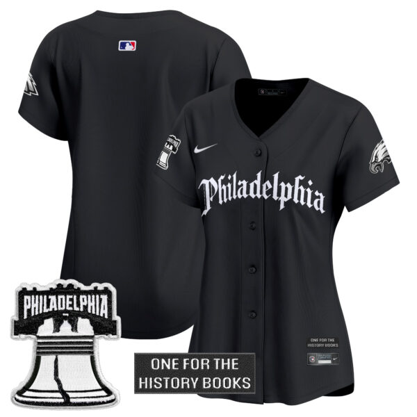 Women's Philadelphia Eagles 'Retro Newspaper Edition' Vapor Baseball Jersey - All Stitched - Image 10