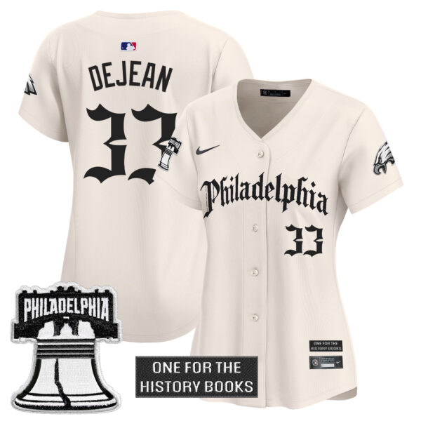 Women's Philadelphia Eagles 'Retro Newspaper Edition' Vapor Baseball Jersey - All Stitched - Image 19