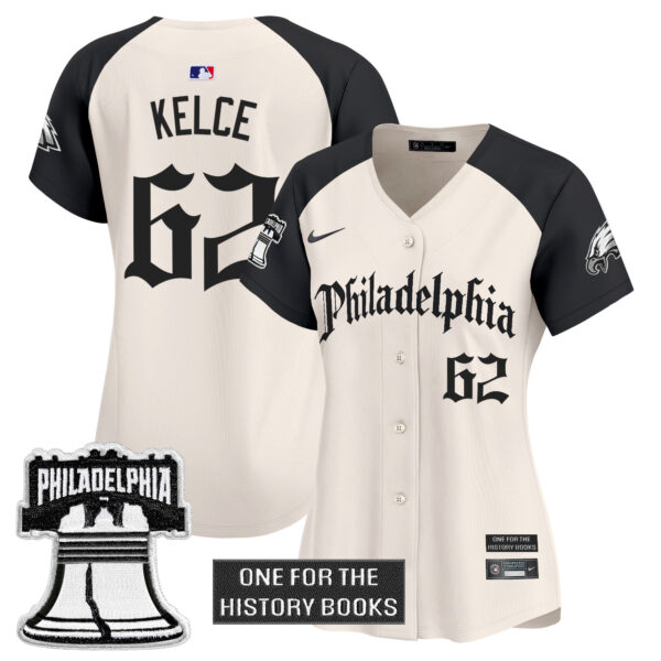 Women's Philadelphia Eagles 'Retro Newspaper Edition' Vapor Baseball Jersey - All Stitched - Image 23
