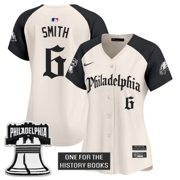 Women's Philadelphia Eagles 'Retro Newspaper Edition' Vapor Baseball Jersey - All Stitched - Image 24