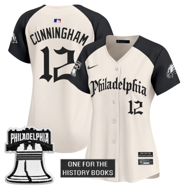 Women's Philadelphia Eagles 'Retro Newspaper Edition' Vapor Baseball Jersey - All Stitched - Image 25