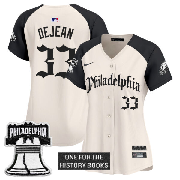 Women's Philadelphia Eagles 'Retro Newspaper Edition' Vapor Baseball Jersey - All Stitched - Image 29