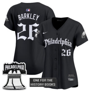 Women's Philadelphia Eagles 'Retro Newspaper Edition' Vapor Baseball Jersey - All Stitched