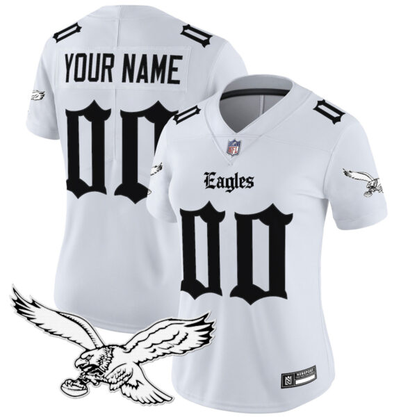 Philadelphia Eagles 'Gothic Philly Edition' Vapor Limited Custom Jersey - All Stitched - Image 4
