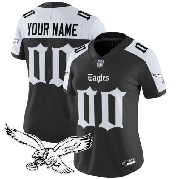 Philadelphia Eagles 'Gothic Philly Edition' Vapor Limited Custom Jersey - All Stitched - Image 6