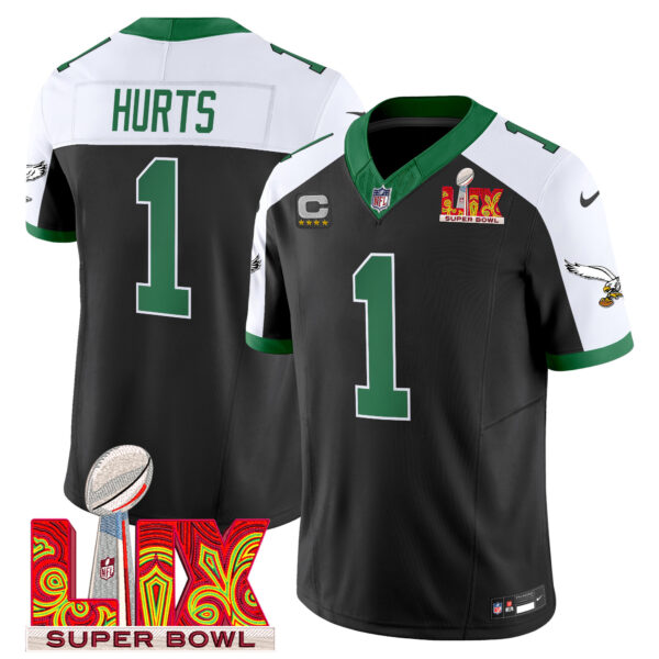 Men's Philadelphia Eagles Kelly Green Super Bowl LIX Patch Vapor Limited Jersey - All Stitched - Image 13
