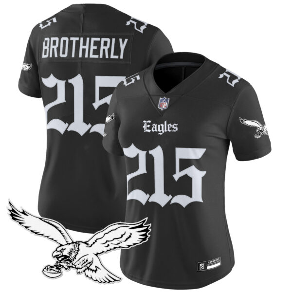 Women's Philadelphia Eagles 'Gothic Philly Edition' Vapor Limited Jersey - All Stitched - Image 2