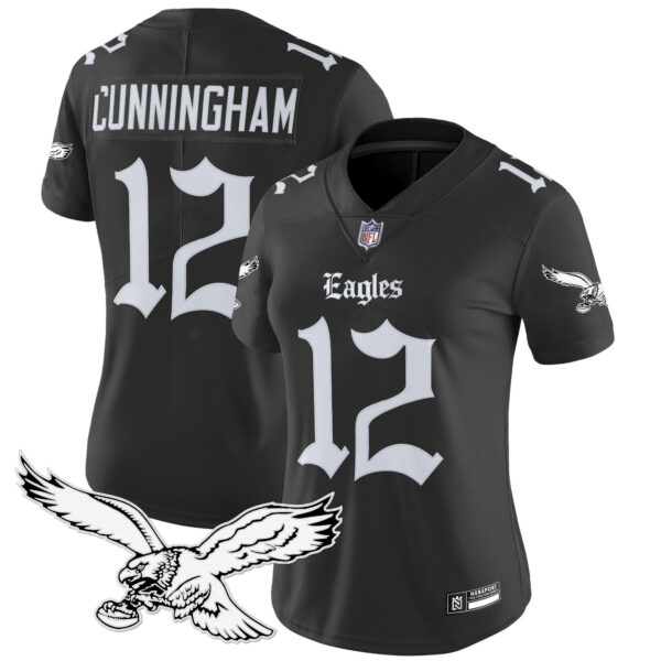 Women's Philadelphia Eagles 'Gothic Philly Edition' Vapor Limited Jersey - All Stitched - Image 6