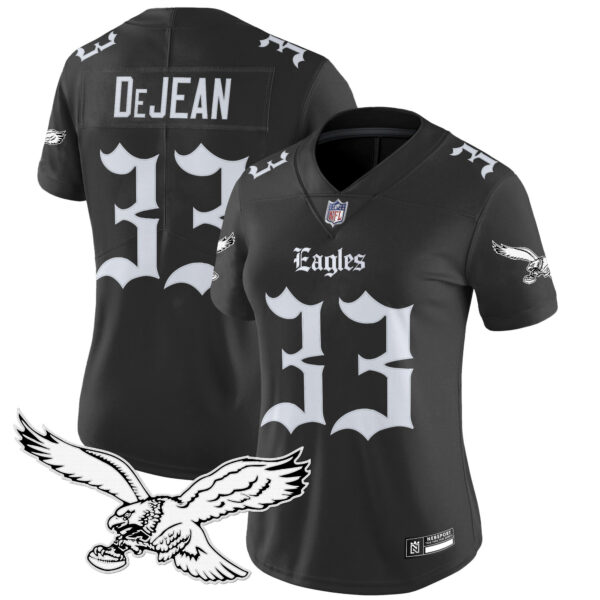 Women's Philadelphia Eagles 'Gothic Philly Edition' Vapor Limited Jersey - All Stitched - Image 10