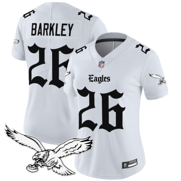 Women's Philadelphia Eagles 'Gothic Philly Edition' Vapor Limited Jersey - All Stitched - Image 11