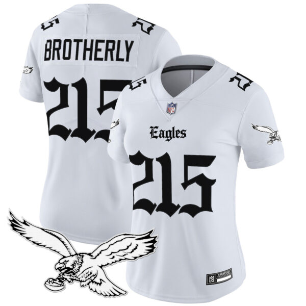 Women's Philadelphia Eagles 'Gothic Philly Edition' Vapor Limited Jersey - All Stitched - Image 12