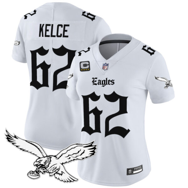 Women's Philadelphia Eagles 'Gothic Philly Edition' Vapor Limited Jersey - All Stitched - Image 14