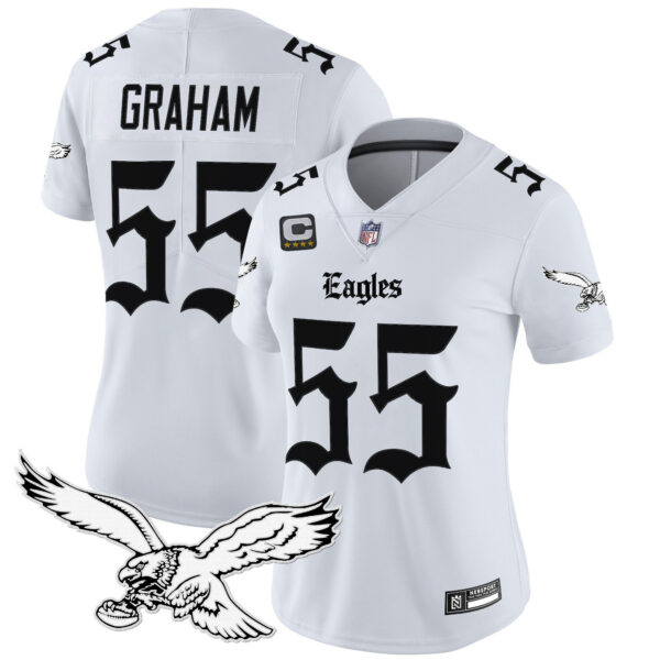 Women's Philadelphia Eagles 'Gothic Philly Edition' Vapor Limited Jersey - All Stitched - Image 17