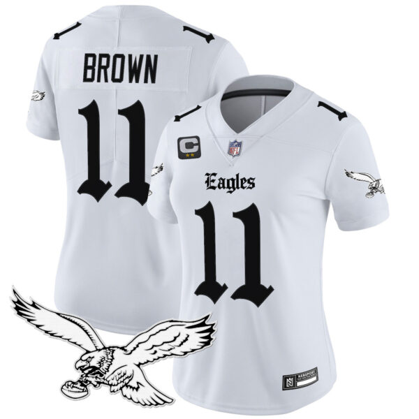 Women's Philadelphia Eagles 'Gothic Philly Edition' Vapor Limited Jersey - All Stitched - Image 19