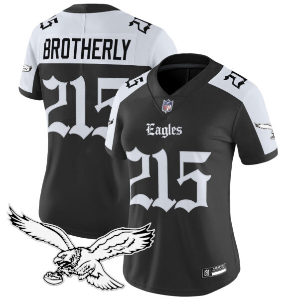 Women's Philadelphia Eagles 'Gothic Philly Edition' Vapor Limited Jersey - All Stitched - Image 22