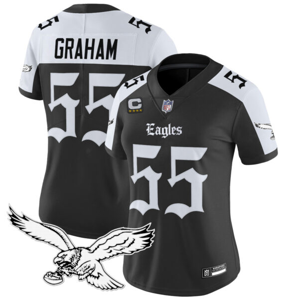 Women's Philadelphia Eagles 'Gothic Philly Edition' Vapor Limited Jersey - All Stitched - Image 27