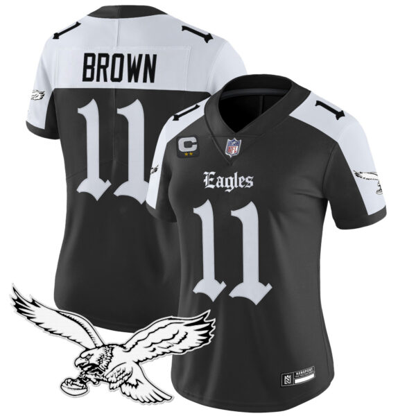 Women's Philadelphia Eagles 'Gothic Philly Edition' Vapor Limited Jersey - All Stitched - Image 29