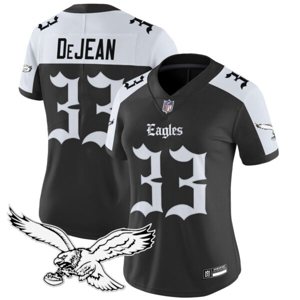 Women's Philadelphia Eagles 'Gothic Philly Edition' Vapor Limited Jersey - All Stitched - Image 30
