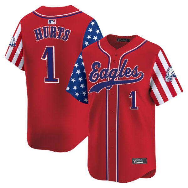Men's Philadelphia Eagles 2025 Independence Day Vapor Baseball Jersey - All Stitched - Image 12