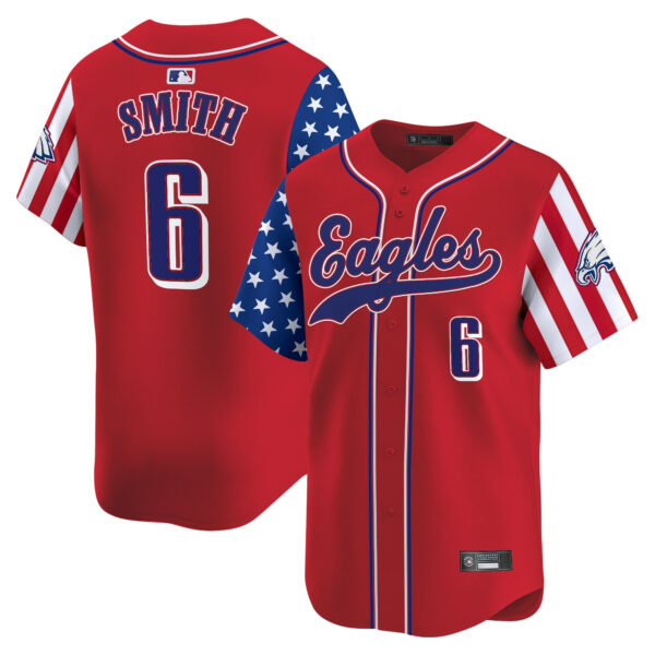 Men's Philadelphia Eagles 2025 Independence Day Vapor Baseball Jersey - All Stitched - Image 14