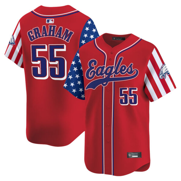 Men's Philadelphia Eagles 2025 Independence Day Vapor Baseball Jersey - All Stitched - Image 15
