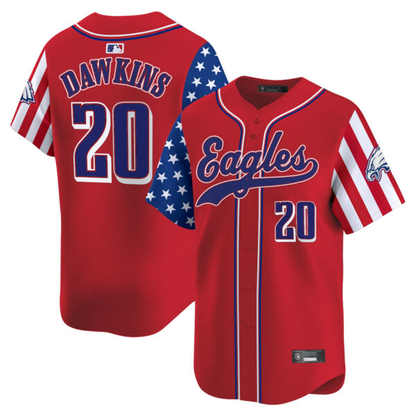 Men's Philadelphia Eagles 2025 Independence Day Vapor Baseball Jersey - All Stitched - Image 16