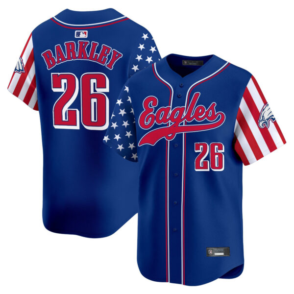 Men's Philadelphia Eagles 2025 Independence Day Vapor Baseball Jersey - All Stitched - Image 20