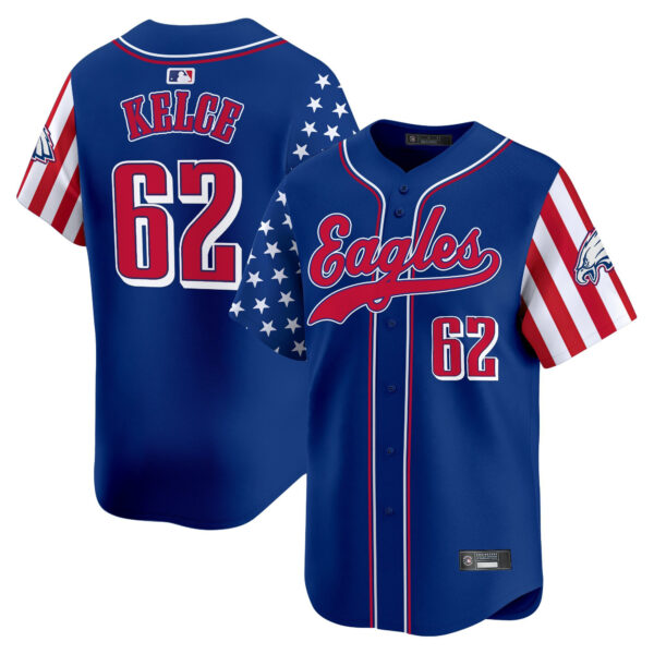 Men's Philadelphia Eagles 2025 Independence Day Vapor Baseball Jersey - All Stitched - Image 22