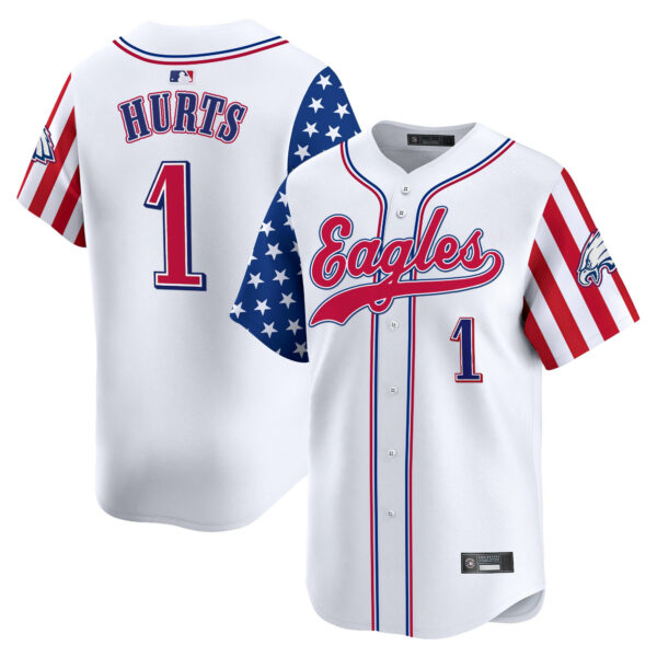 Men's Philadelphia Eagles 2025 Independence Day Vapor Baseball Jersey - All Stitched - Image 2