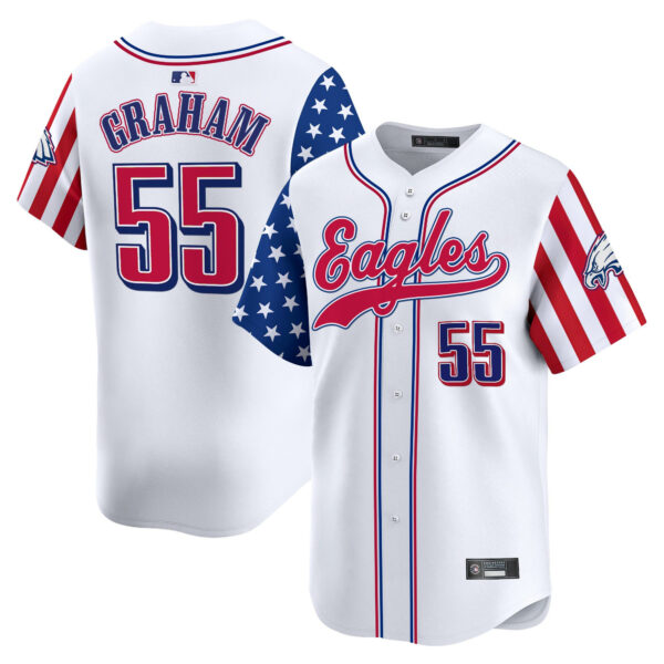 Men's Philadelphia Eagles 2025 Independence Day Vapor Baseball Jersey - All Stitched - Image 6