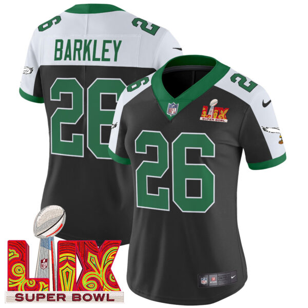 Women's Philadelphia Eagles Kelly Green Super Bowl LIX Patch Vapor Limited Jersey - All Stitched - Image 12