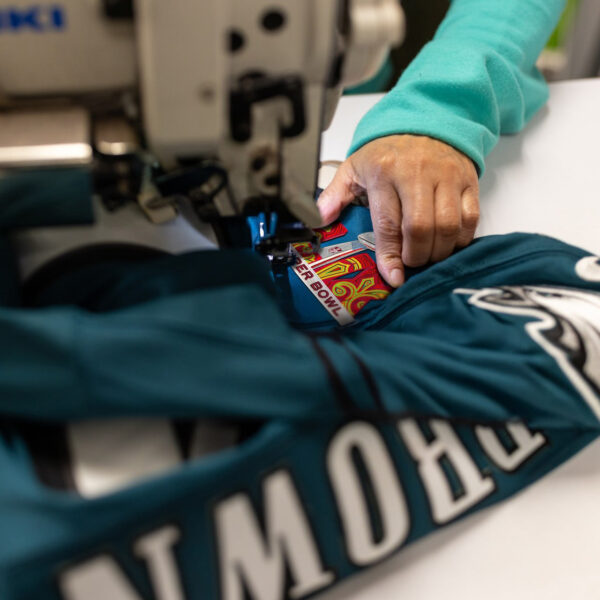 Men's Philadelphia Eagles Super Bowl LIX Patch Vapor Limited Jersey - All Stitched - Image 3