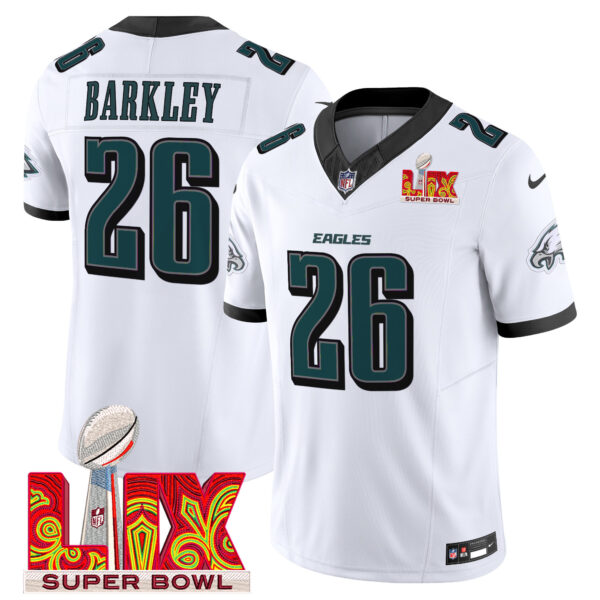 Men's Philadelphia Eagles Super Bowl LIX Patch Vapor Limited Jersey - All Stitched - Image 13