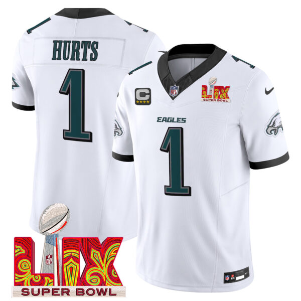 Men's Philadelphia Eagles Super Bowl LIX Patch Vapor Limited Jersey - All Stitched - Image 15