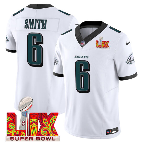 Men's Philadelphia Eagles Super Bowl LIX Patch Vapor Limited Jersey - All Stitched - Image 17