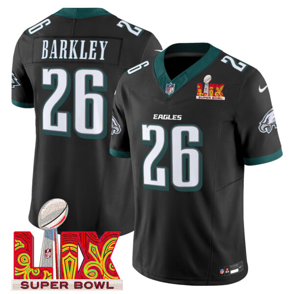 Men's Philadelphia Eagles Super Bowl LIX Patch Vapor Limited Jersey - All Stitched - Image 23