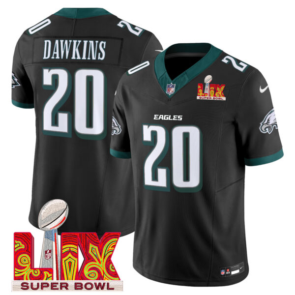 Men's Philadelphia Eagles Super Bowl LIX Patch Vapor Limited Jersey - All Stitched - Image 30