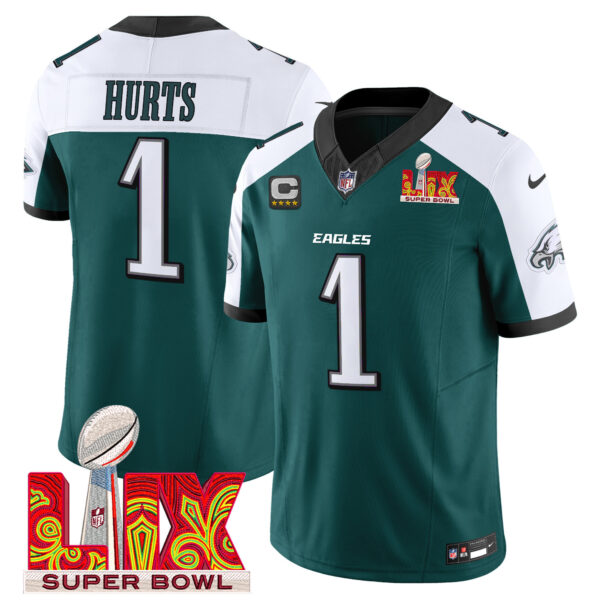 Men's Philadelphia Eagles Super Bowl LIX Patch Vapor Limited Jersey - All Stitched - Image 35