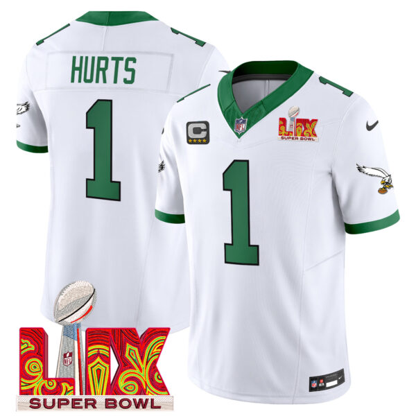 Men's Philadelphia Eagles Super Bowl LIX Patch Vapor Limited Jersey - All Stitched - Image 55