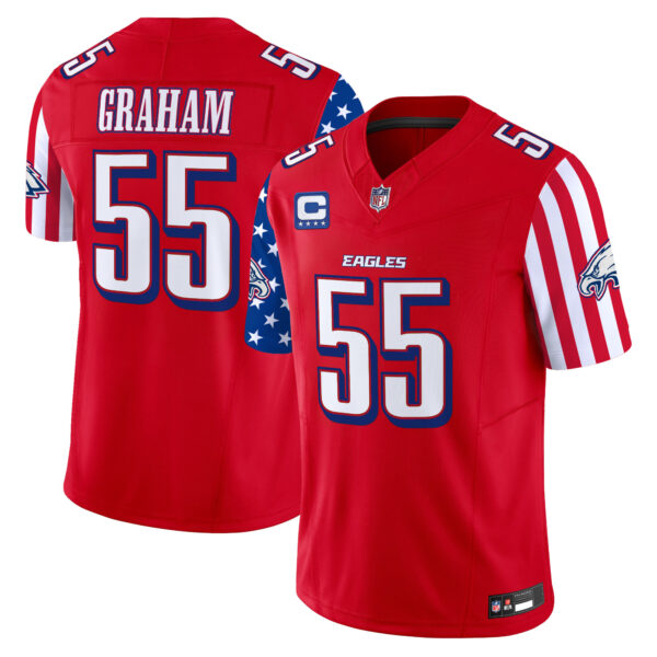 Men's Philadelphia Eagles 2025 Independence Day Vapor Limited Jersey - All Stitched - Image 15