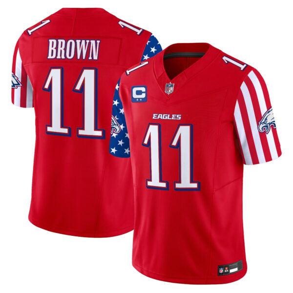 Men's Philadelphia Eagles 2025 Independence Day Vapor Limited Jersey - All Stitched - Image 17