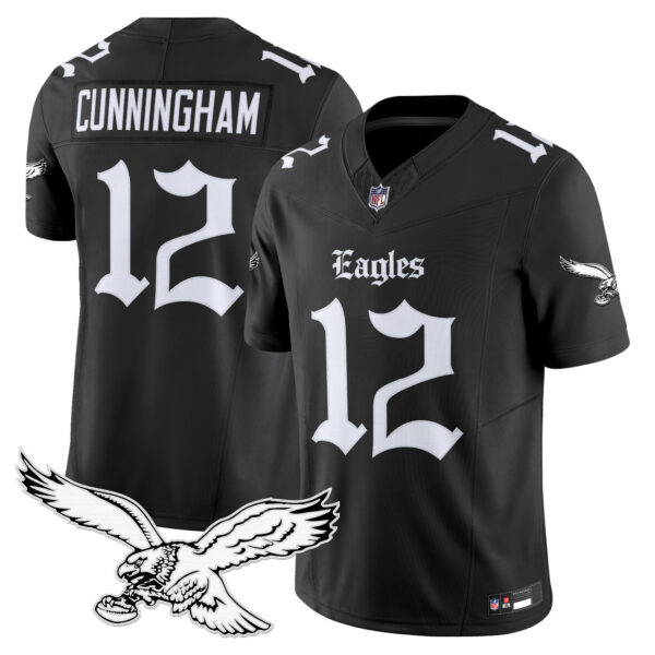 Men's Philadelphia Eagles 'Gothic Philly Edition' Vapor Limited Jersey - All Stitched - Image 6