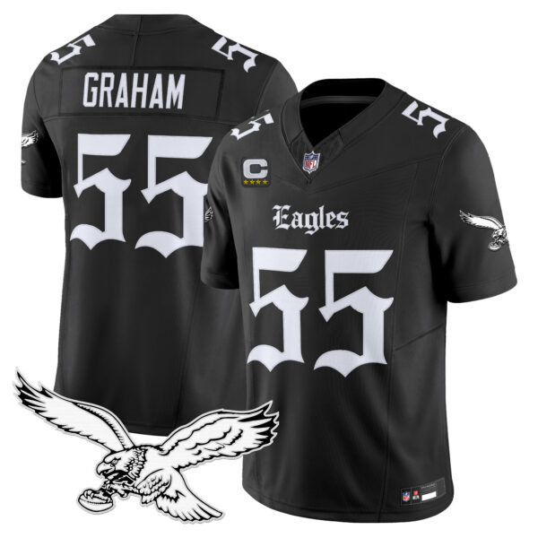 Men's Philadelphia Eagles 'Gothic Philly Edition' Vapor Limited Jersey - All Stitched - Image 7