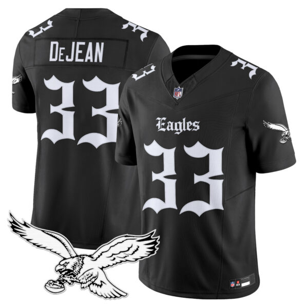 Men's Philadelphia Eagles 'Gothic Philly Edition' Vapor Limited Jersey - All Stitched - Image 10