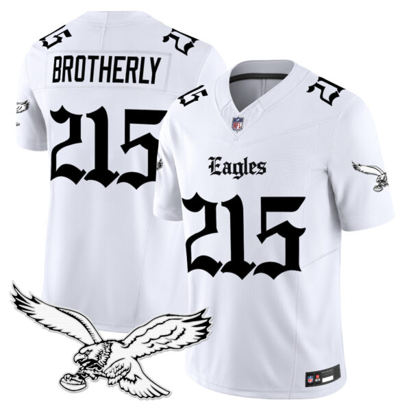 Men's Philadelphia Eagles 'Gothic Philly Edition' Vapor Limited Jersey - All Stitched - Image 12